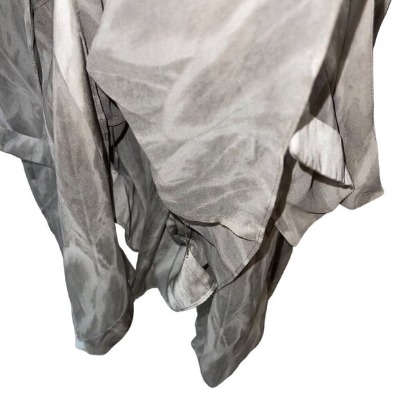 Halston Heritage Womens Dress Size Large Gray Layer Shift Mini Sleeveless - Picture 8 of 10